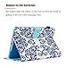 iPad Mini Case, LittleMax Ultra Slim PU Leather Lightweight Case Flip Folio Stand Smart Cover with Auto Wake/Sleep Feature for iPad Mini 1 / Mini 2 / Mini 3 / Mini 4-01 (03 Cobalt Blue Folk Flower)