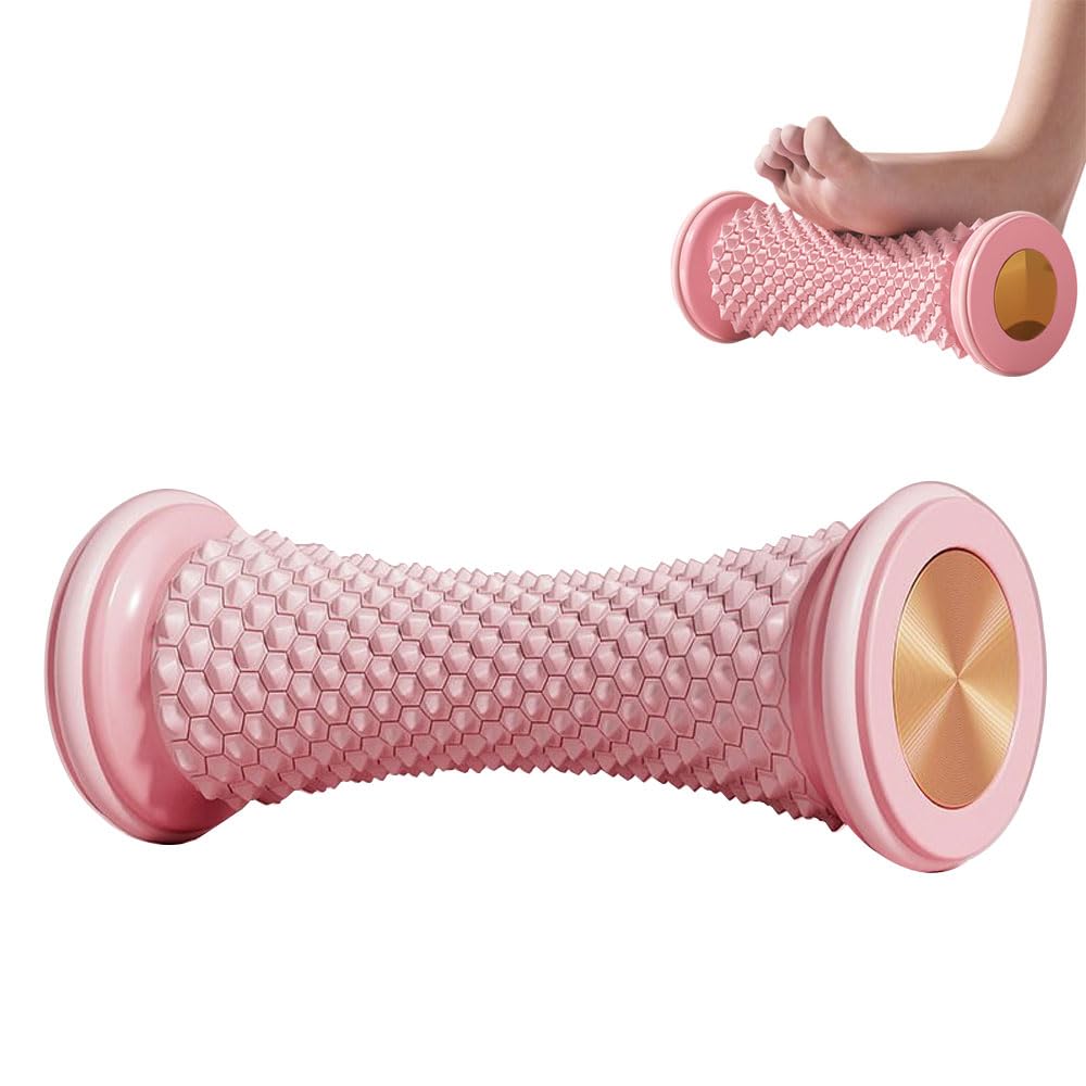 Rodillo para Masaje de Pies, Masajeador fascitis plantar y el Dolor Arco para Fascitis Plantar Recuperación y Relajación de Músculos Tensos(Rosa)