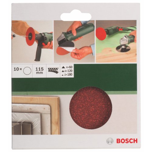 set de disques abrasifs Ø 115 mm RW non perforé velcro 10 pièces - vue 2