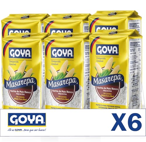 Goya Masarepa Blanca . Molida Y Precocida - 4 Unidades X 1kg 4000 G, 1000 Gramo