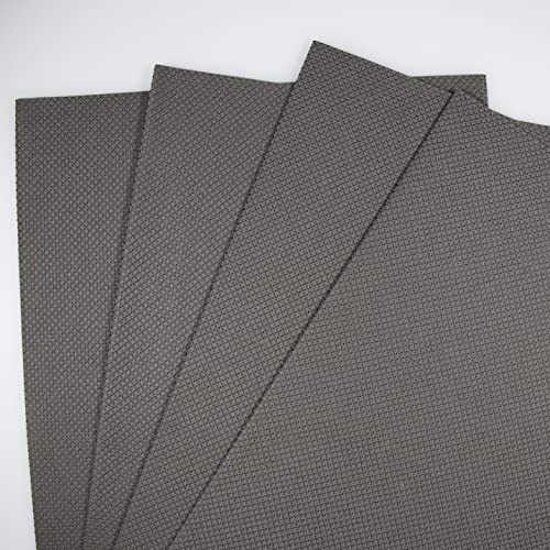 Image of KCS 4 pc of 12 inch x 18 inch 14CT Counted Cotton Aida Cloth Cross Stitch Fabric (Dark Grey)