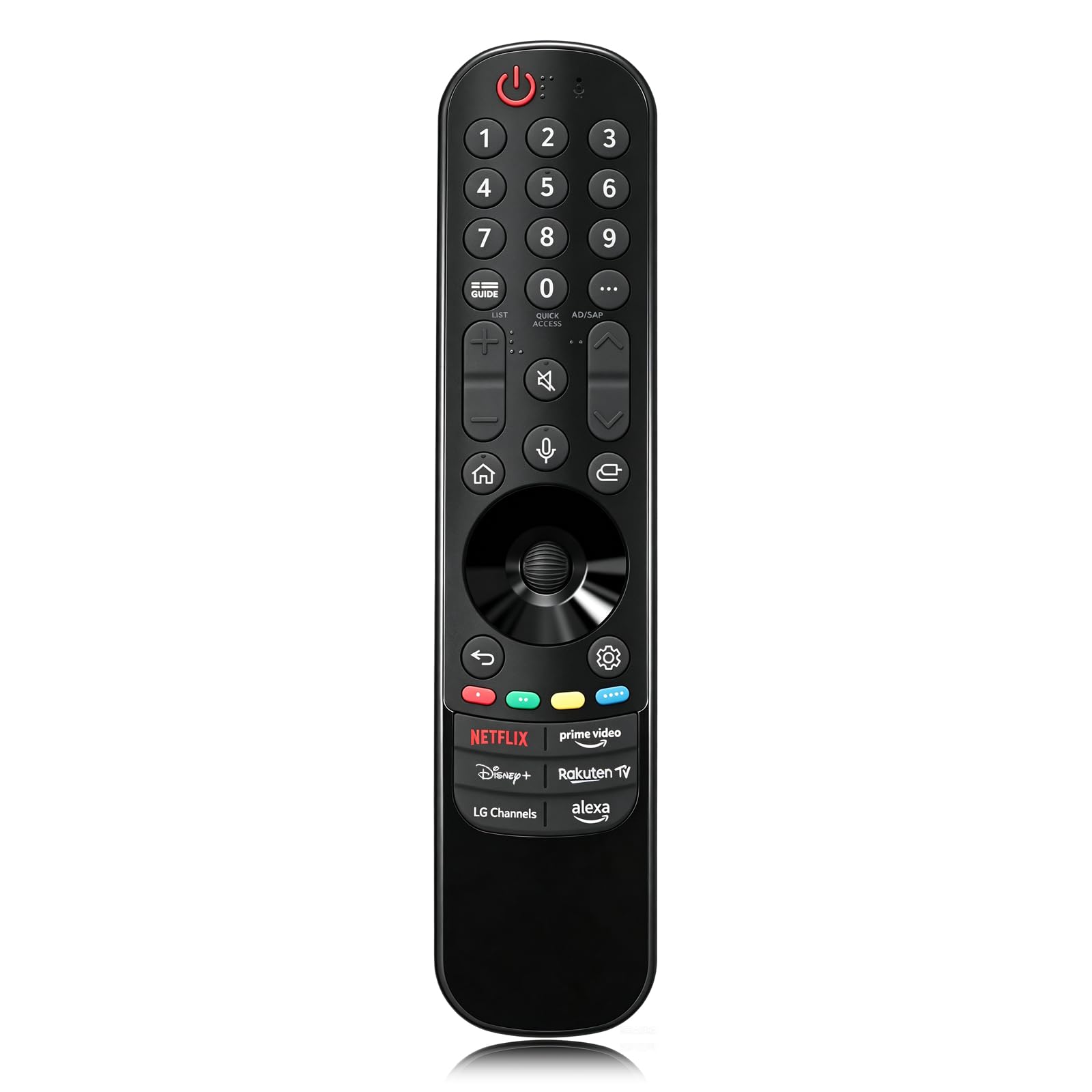 Magic Remote Control AN-MR24GA/23GA/22GA/21GA con funzione vocale e puntatore compatibile con telecomando LG Smart TV, compatibile con LG Smart TV WebOS, OLED, QNED, NANOCell, 4K, 8K