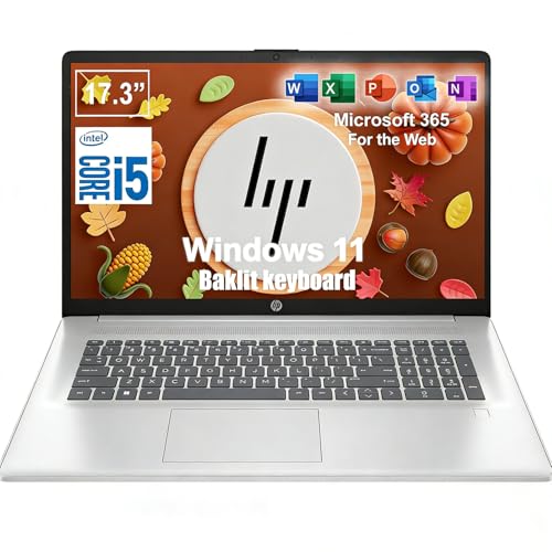 HP 17.3 Inch Business Laptop, Lifetime Microsoft 365 for The...