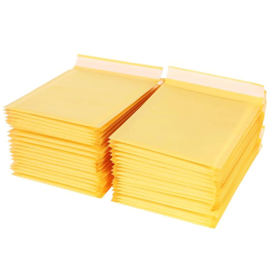 Koperty bąbelkowe, koperty bąbelkowe, 100 sztuk torebek z kopertami bąbelkowymi z papieru pakowego(220x200mm)