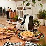 Zoom IMG-1 tritacarne elettrico 1500w nero per Zoom IMG-1 tritacarne elettrico 1500w nero per