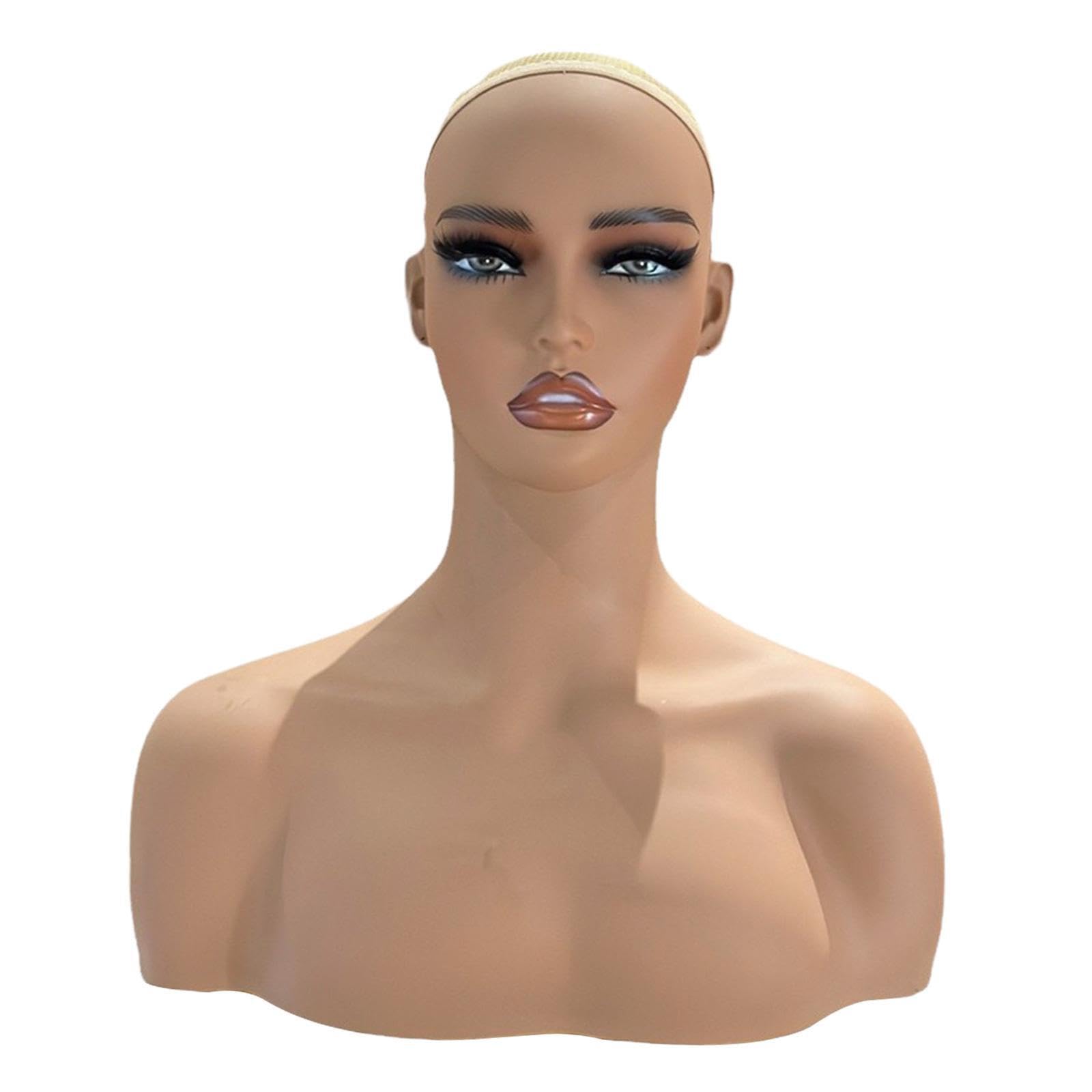 YIXANNX Fashion Accessory Showcase Featuring Female Mannequin Head Bust