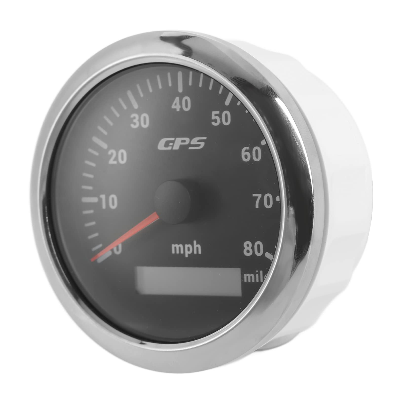 Velocímetro Universal 85mm 3.35in 0-80MPH para Automóviles y Barcos (BLACK)