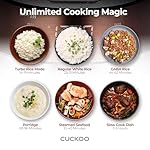 CUCKOO CRP-JHR0609F 6-Cup (Uncooked) / 12-Cup (Cooked) Induction Heating Pressure Rice Cooker with Nonstick Inner Pot, 16 Menu Options, Fuzzy Logic Tech, 3 Voice Guide, Auto Clean (Copper/Black) - Image 5