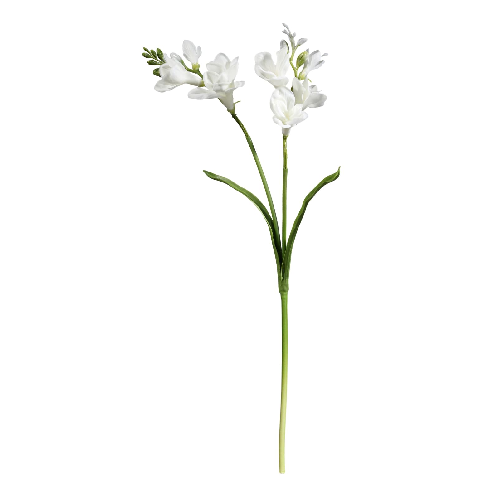 HDOYTXXM Artificial Freesia Flower with Flexible Iron Wire for Photography and Vase Arrangements Simulation PU Artificial