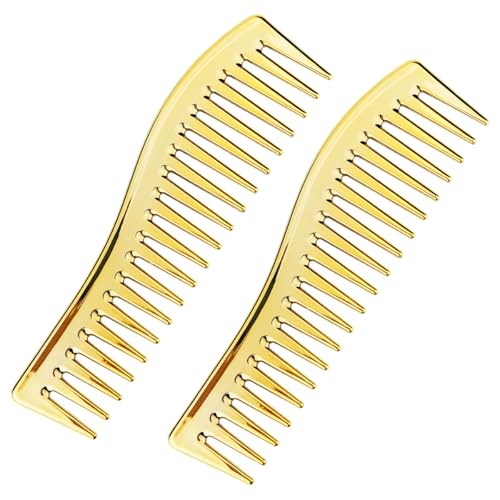 2 peines de dientes anchos sin mango para desenredar miniatura 1