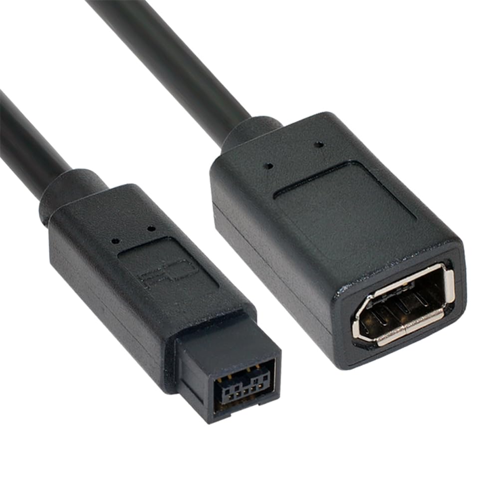 IEEE 1394 6Pin Femmina a 1394b 9Pin Maschio Firewire 400 a 800 Cavo 20cm