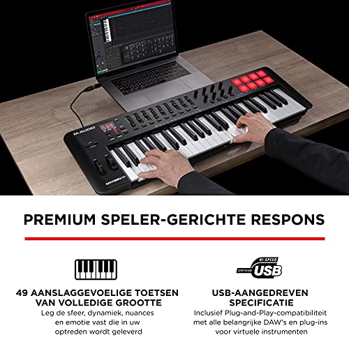 M-Audio Oxygen 49 V – 49-toetsen USB MIDI Keyboard Controller met Beat Pads, Smart Chord & Scale Modes, Arpeggiator en… - Image 3
