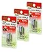 Zilla Mini Halogen Lamp Reptile Bulb, 25-watt, Night Red (3 Pack)