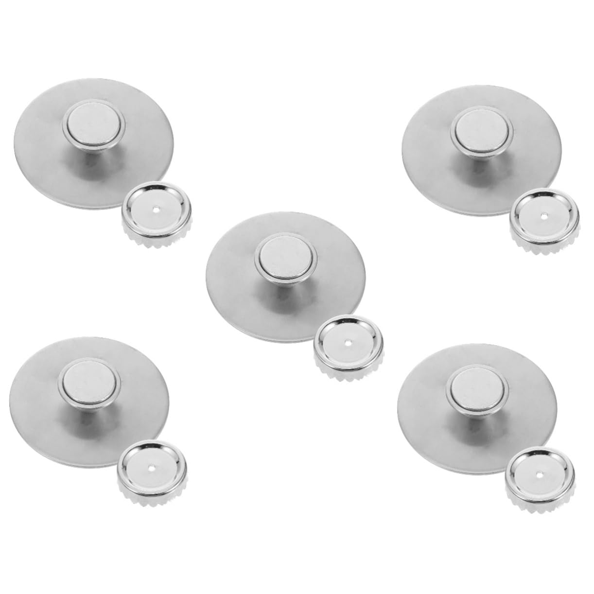 Housoutil Portasapone Magnetico Da Parete 5 Pezzi Elegante Antiruggine Perfetto Per Cucina E Bagno