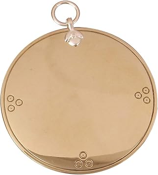 2.5Inch Feng Shui Bagua Brass Evil Mirror Manual Gossip Mirrors Geomancy Double-Sided Concave Convex for Hanging on Doors, Balconies, Windows, Living Rooms, Buddhist Altar