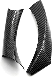 CMJAHU Fit for BMW E90 E91 E92 3 Series Carbon Fibre Left Right Door Handle Covers ABS RHD LHD Set Inner (Rear Left 1 Piece)