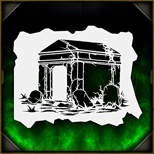 Mausoleum 2 AirSick Airbrush Stencil Template