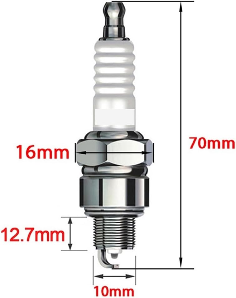 Automobile Motorcycle Ignition Spark Plug for Honda CL70K Z50R XR80R XR75 XR70R XR50R XR100R XLR80R XL80S XL75 XL70 (Color : 4Pcs Nickel Alloy)