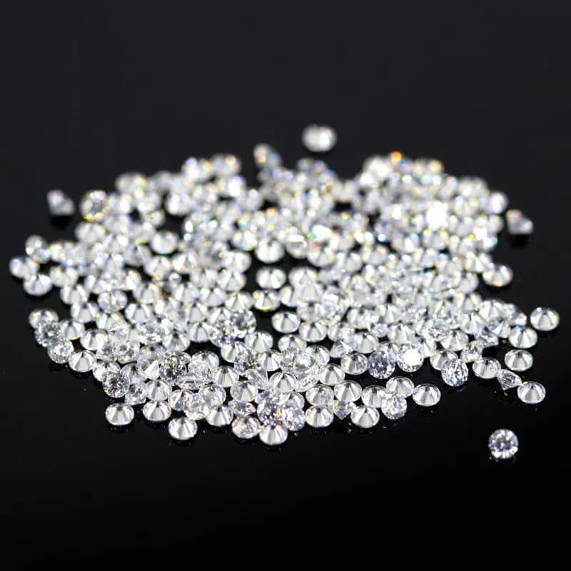 Gemas de circonita de tamaño pequeño 5A, 0,6 a 2,4 mm, 10 a 10 000 unidades, piedras de circonita cúbica blanca redondas, piedras sueltas de corte brillante, 10 000 unidades, 1,8 mm
