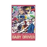 Baby Driver Classic Movie Baby Driver Poster Posters Decorative Room Aesthetic Bedroom Decor Wall Art Office Home Decor Festival Best Gift For Family Friends 12x18inch(30x45cm) Unframe-