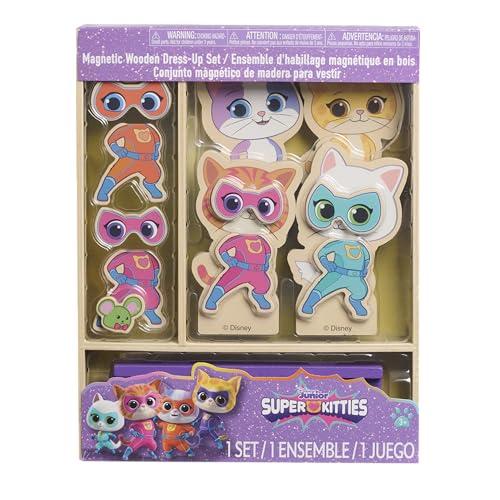 Image of Disney Super Kitties Wooden Magnetic Dress Up Set