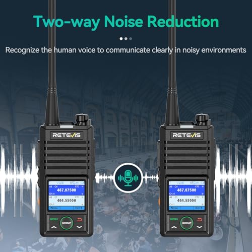 Image of Retevis RB58 Bluetooth Two Way Radios, Commercial Walkie Talkies, 4 Pack