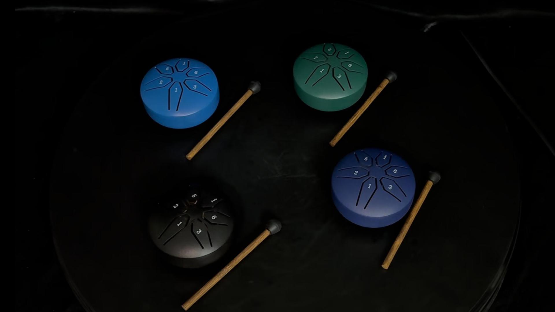 Amazon.com: EASTROCK Mini Steel Tongue Drum 3 Inch 6 Notes