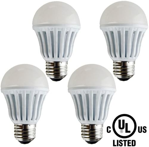[4-Pack] PacLights Plus40 Extra Bright LED Light Bulbs, 4-watt, Cool White / Daylight, 40w Replacement, 50w Equivalent (500 lumens), E26 Medium Base A19, UL Listed