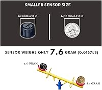 Vista 3 de FOBO Tire 2 Smart All Bluetooth TPMS Sistema de monitoreo de presión Negro Android iOS Ruedas de repuesto Compartir... (negro)