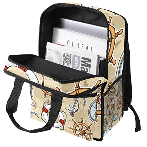 Sac à dos pour garçons réglable et résistant avec imprimé mer taille unique - 3