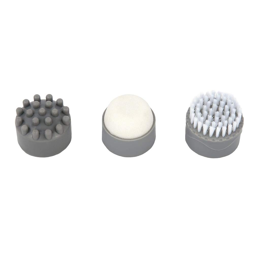 Adler AD 2167 AD-2167 Masajeador de Pies con Agua, Masaje de Burbujas y por vibración, Control de Temperatura por Infrarrojos, Cepillos Intercambiables, 80 W, Gris