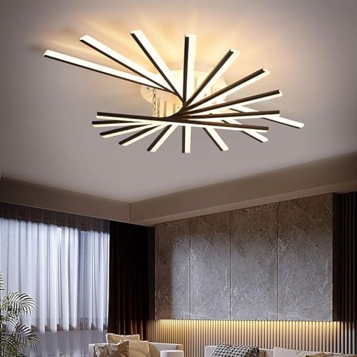 Plafonnier LED moderne de 42,5 pouces variable pour lustre salon