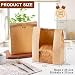 Paper Bread Bags 25PCS, Sourdough Bread Bags for Homemade Bread, Large Bakery Bags with Window Includes 25PCS Label Seal Stickers for Homemade Bread Storage(13.7x8.3x3.5 inch)