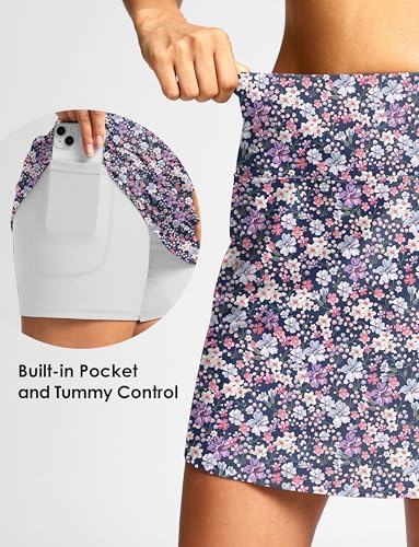 Image of Viodia Women's 18 inch /20 inch Long Swim Skirt High Waisted Modest Swimsuits Skirt Bathing Suit Tummy Control Swim Bottoms