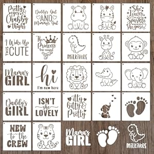 Nqeuepn Baby-Schablonen 22er Set 1028