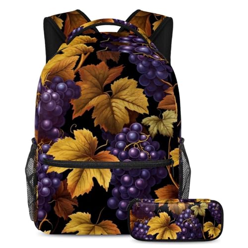 Ensemble de cartables raisins idéal pour les cours au collège et les sorties de week-end