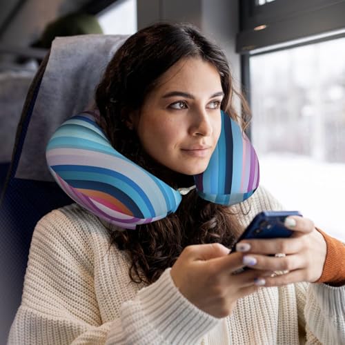 Almohada cuello U espuma viscoelástica para viaje miniatura 7