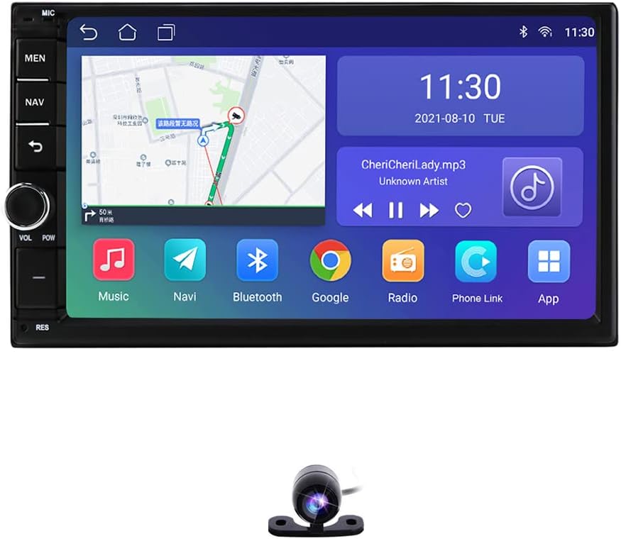 Octa Core Double 2 Din Car Stereo with Wireless Carplay