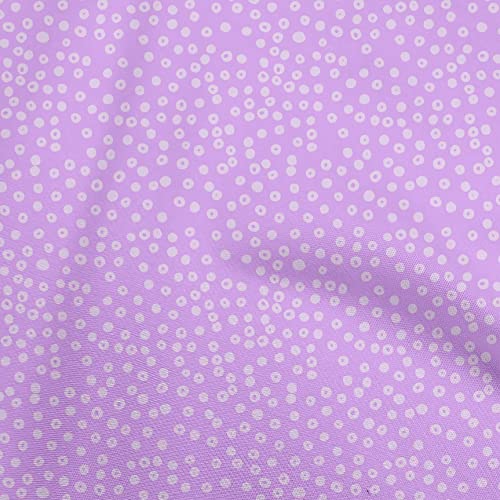 oneOone Georgette Viscose Amethyst Fabric Dot Sewing Craft Projects Fabric Prints By Yard 42 Inch Wide