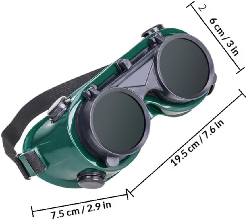 4pcs Flip-up Welding Goggles Professional Eye Protection Glasses Industrial Safety Protective Gear for Welders Men and Women