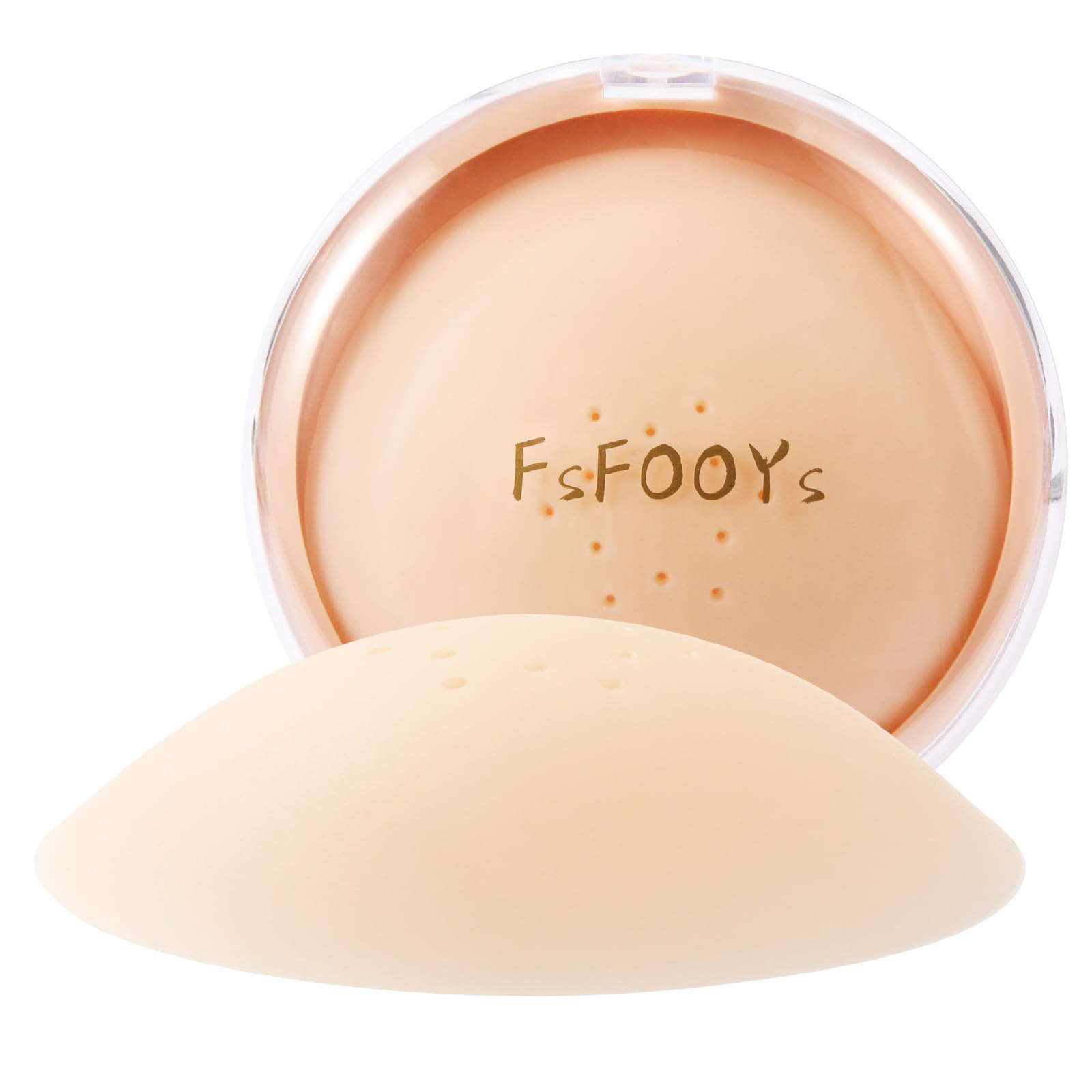 FSFOOYS Nipple Covers For Women - Reusable Invisible Waterproof Sticky Pasties - Cakes Nipple Cover No Show with Travel Box