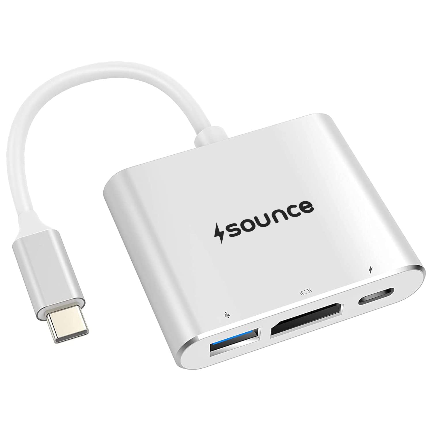 See full amazon price history chart for Sounce USB C to HDMI Adapter USB Type C Adapter Multiport AV Converter with 4K HDMI Output USB C Port & USD3.0 Fasting Charging Port Compatible for Any HDMI Monitor Like TV, Projector Sounce USB C to HDMI Adapter USB Type C Adapter Multiport AV Converter with 4K HDMI Output USB C Port & USD3.0 Fasting Charging Port Compatible for Any HDMI Monitor Like TV, Projector (B0CS9X4G55) Amazon Price History, Amazon Price Tracker