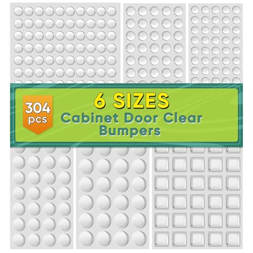 304 Pieces Clear Rubber Feet Bumper Pads, Buffer Pads Adhesive...