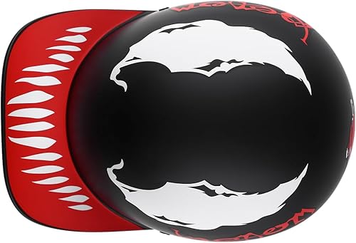 Miniatura 4 de Casco abierto de estilo vintage retro para motocicleta, gorra de béisbol, medios cascos con lente desplegable para hombres y mujeres, ciclomotor,