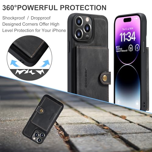 Coque de téléphone résistante aux chutes iPhone 14 Pro avec support vidéo