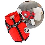 犬服 一体型綿入れを牽引する 犬 ベスト 綿服コート 猫 小型犬 中型犬 服 お散歩 軽量 着脱簡単 秋 冬 防寒 防水ジャケット 暖かい ペット服