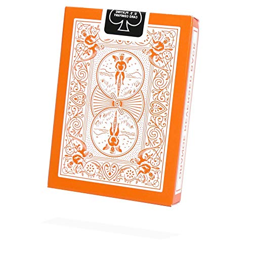 Orange Playing Cards Bicycle Deck By Magic Makers #TOP6