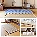 EMOOR Wood Roll-Type Slatted Bed Twin (39x79in) for Japanese Floor Futon Mattress, Franco-ROLL, Unpainted Paulownia, Floor Sleep Bedding Guest Minimalist Tatami Mat Natural