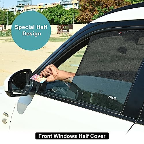 Image of Able 3D-Fix Type Car Non-Magnetic Sun Shade Curtains for TATA Harrier Set of 4 Pcs