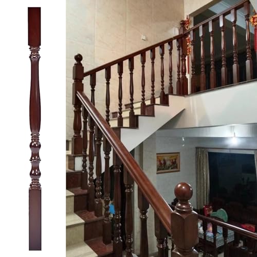 Balustres d'escalier carrés en bois poteau de broche de rampe